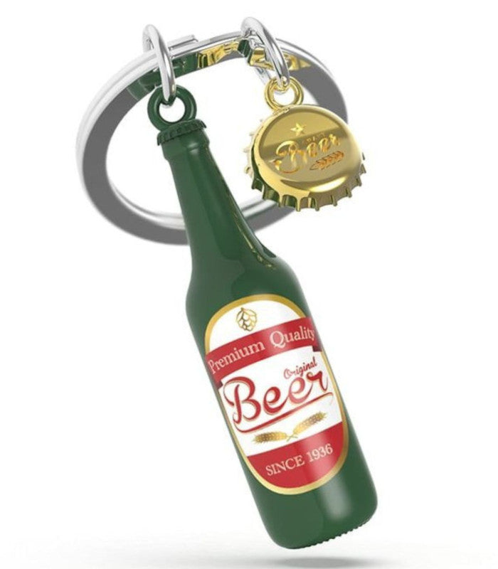 Llavero cerveza verde metalmorphose 2
