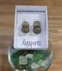 Pendiente doble oliva nera agapurniglass 1