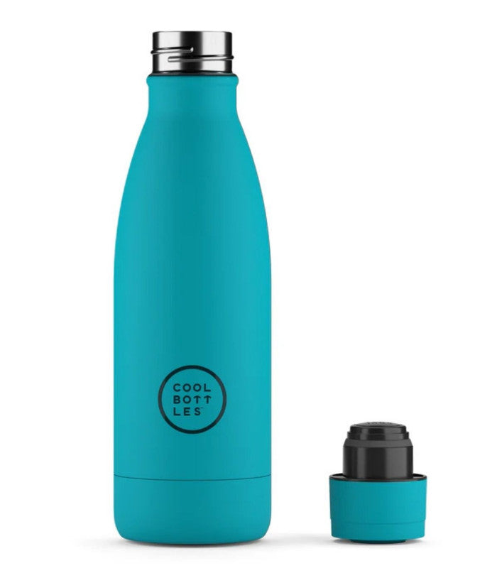 Botella 350ml vivid turquoisse cool bottles 1