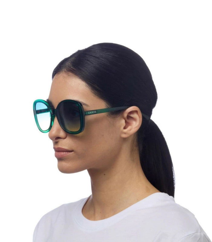 Gafas de sol okkia anna transparent green 2