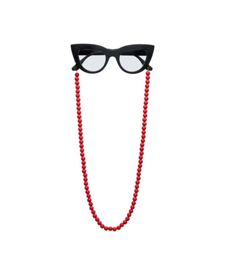 Cadena para gafas okkia cadena rojo 1