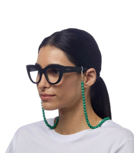 Cadena para gafas okkia cadena turquesa 2