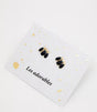 Pendiente adorables clous pattes noir les femmes 1
