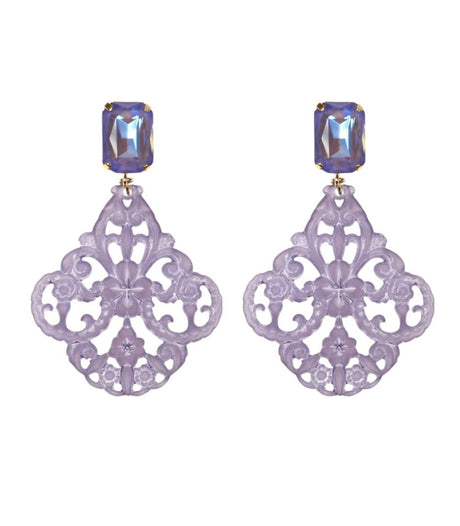 Pendiente boudour violet julie sion 1