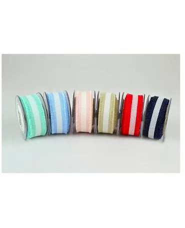 CINTA BICOLOR CON BORDES DESHILACHADOS 3 CM BIEG 1