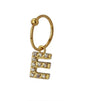 Piercing letra e dorado anartxy 1