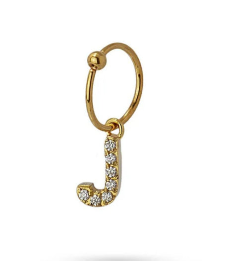 Piercing letra j dorado anartxy 1