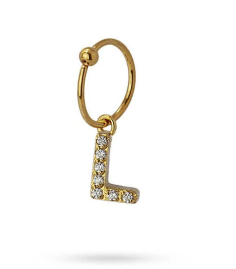 Piercing letra l dorado anartxy 1