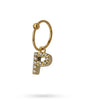 Piercing letra p dorado anartxy 1