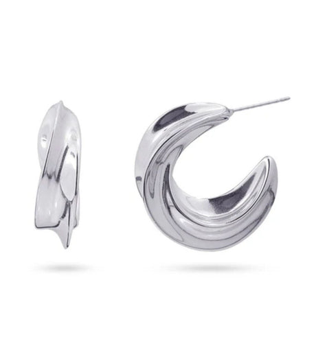 Pendiente twist creast plateado anartxy 1