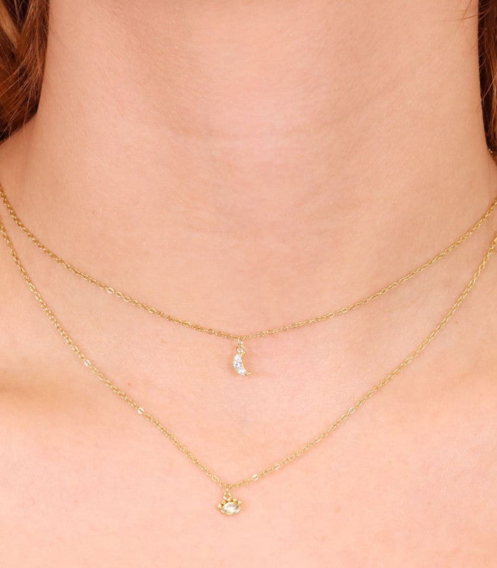 Collar lunera dorado anartxy 2
