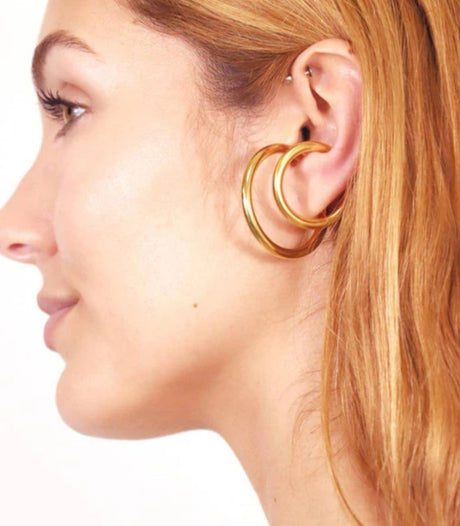 Pendiente earcuff ilussion dorado anartxy 2