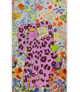 Fular algodón cat flowers pink codello 2