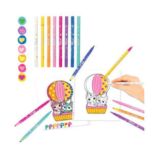 Libro de colorear con set de colores ylvi 2