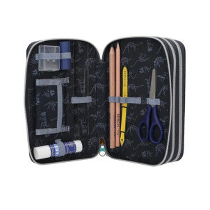 Estuche triple led galaxy dino world 2