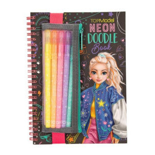 Doodle book neon con set de boligrafos neon top model 1