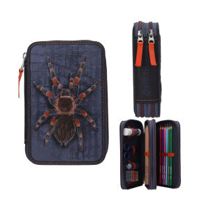 Estuche doble con araña adventure world 1