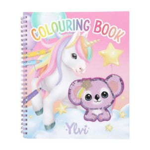 Libro de colorear con unicornio y lentejuelas ylvi 1