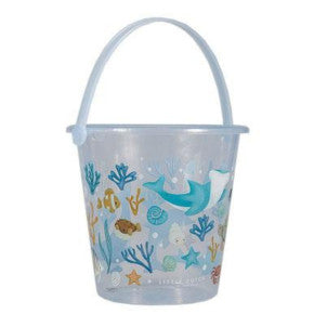 Cubo de playa ocean dreams azul little dutch 1
