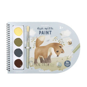 Libro acuarelas colorear forest friends little dutch 1