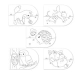 Libro acuarelas colorear forest friends little dutch 2