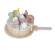 Pastel de cumpleaños rosa little dutch 1
