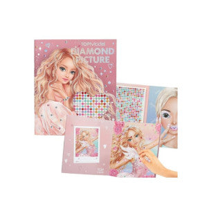 Crea tu libro de pegatinas de diamantes top model 1