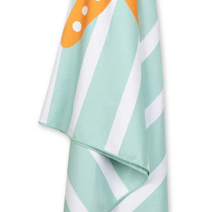 Toalla microfibra green white swim essentials 2