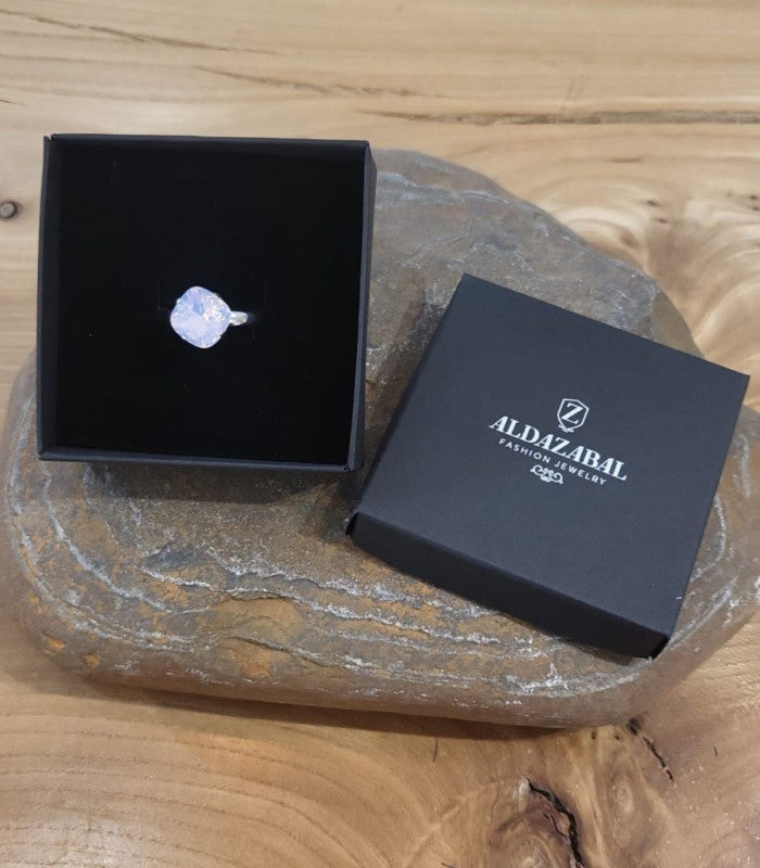 Anillo swarovski lucia rosa claro aldazabal 1