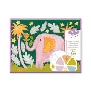 Pintura con paleta los animales salvajes djeco 1
