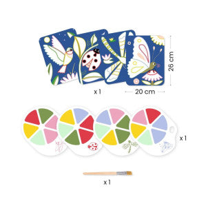 Pintura con paleta los bichitos djeco 2