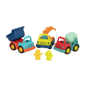 3 camiones de construccion happy cruisers b.toys 1