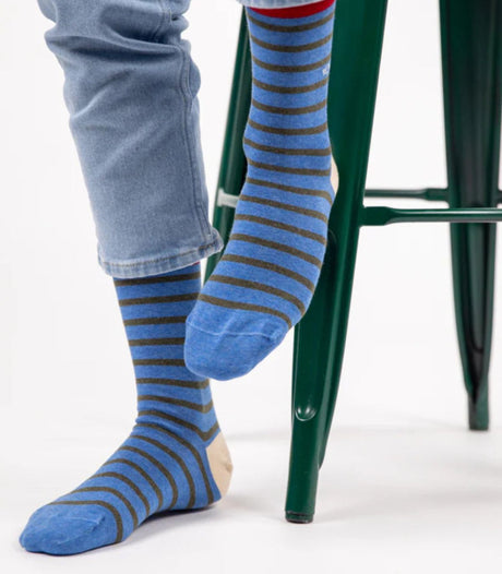 Calcetines billy belt blue khaki 2