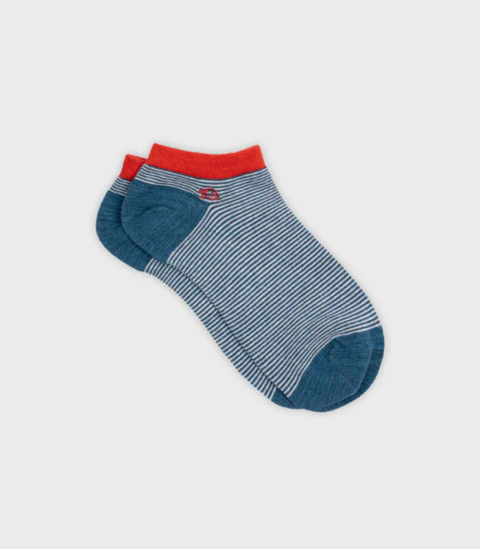 Calcetines tobilleros billy belt blue white 1