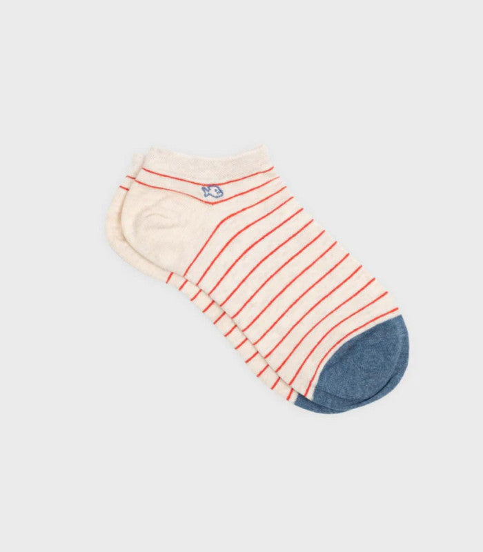 Calcetines tobilleros billy belt beige red 1
