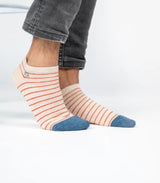 Calcetines tobilleros billy belt beige red 2