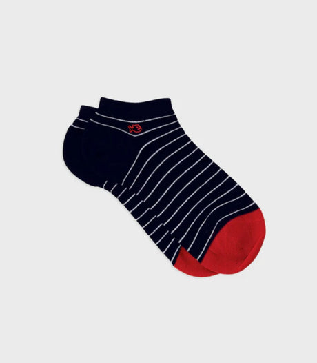 Calcetines tobilleros billy belt navy white 1