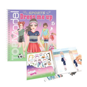 Libro de pegatinas de deportes dress me up top model 1
