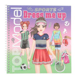 Libro de pegatinas de deportes dress me up top model 2