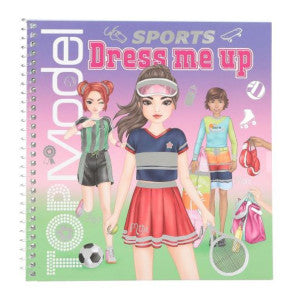 Libro de pegatinas de deportes dress me up top model 2