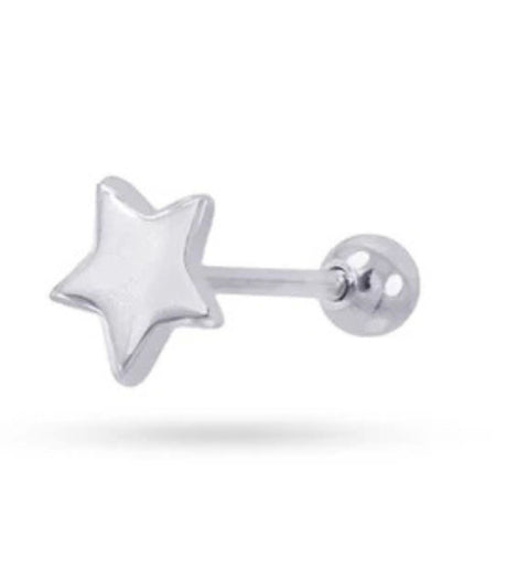 Piercing star plateado anartxy 2