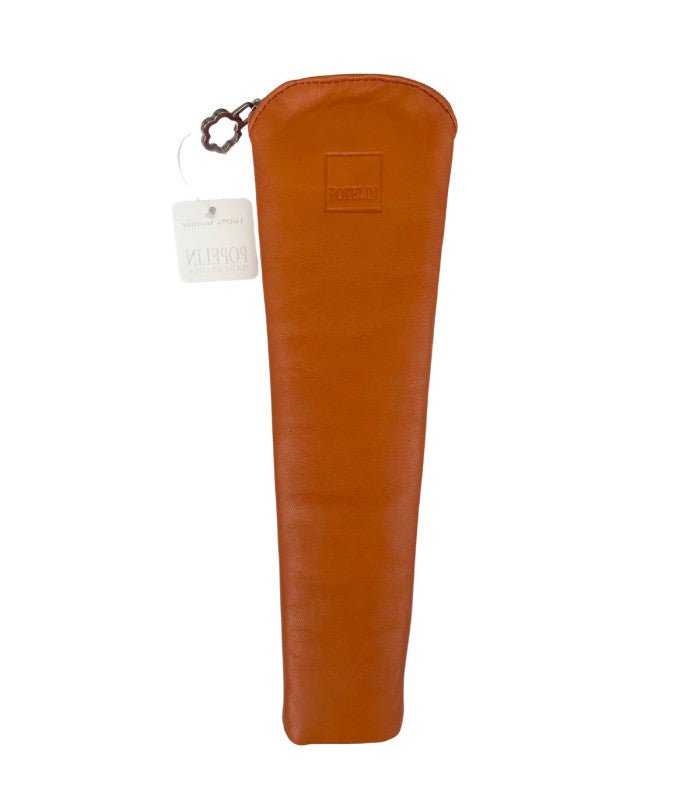 Funda abanico cremallera naranja popelin 1