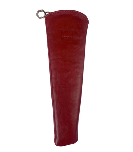 Funda abanico cremallera rojo cereza popelin 1