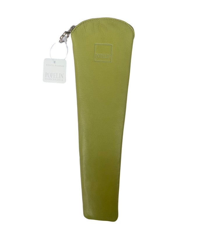 Funda abanico cremallera verde pistacho popelin 1