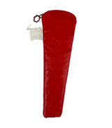 Funda abanico cremallera rojo coral popelin 1
