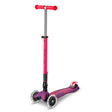 Patinete maxi-micro deluxe plegable neon led lila-rosa 1