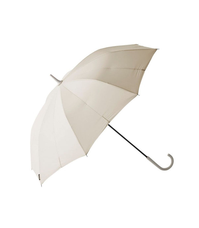 Paraguas one-pull closing 58cm white beige shupatto 1