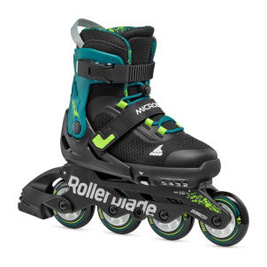 T33-36 patines en linea microblade negro-verde petroleo rollerblade 2