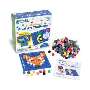 Pixel art challenge stem explorers learning resources 1