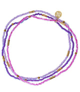 Tobillera handmade vibes morado anartxy 1